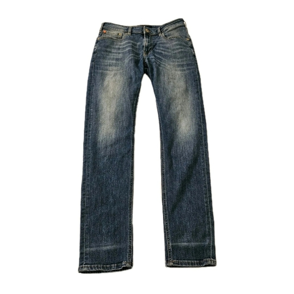 Scotch & Soda Jeans Mens 32 x 34 Blue Denim Skim Slim Fit Stretch Blauw